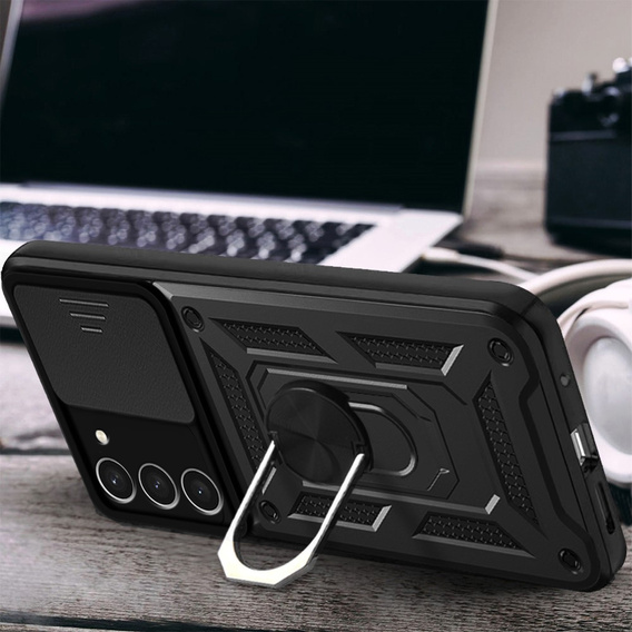 Case fordo Samsung Galaxy S23, CamShield Slide, black