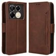 Flip case for Infinix Note 40 Pro, Card Slot, brown