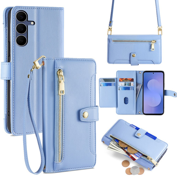 Flip case with zip pocket for Samsung Galaxy S25 FE