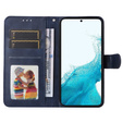 Flip case for Samsung Galaxy A34 5G, Leather Wallet, dark blue