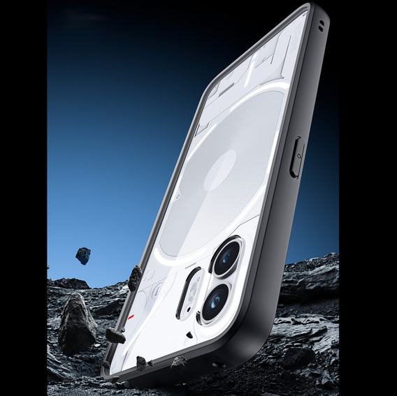 Case for Nothing Phone 2, Fusion Hybrid, transparent / black