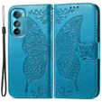 Flip case for Motorola Edge 30, Butterfly, blue