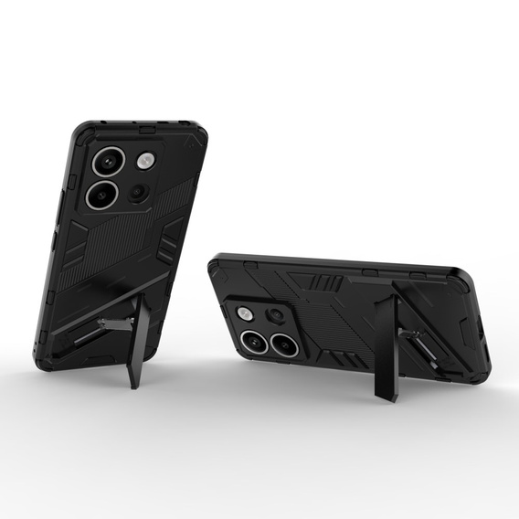 Case for Xiaomi Redmi Note 13 Pro 5G, Military kickstand, black