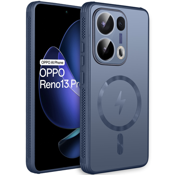 The casefor Oppo Reno 13 Pro, MagSafe, blue