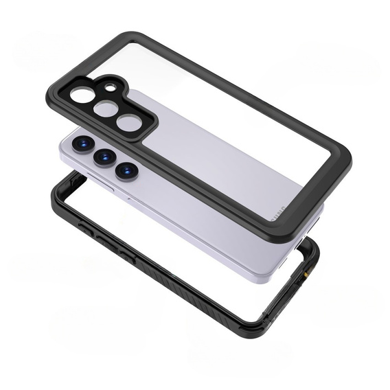 IP68 Waterproof Case for Samsung Galaxy S24, Redpepper, black