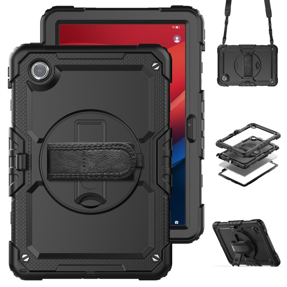Armored Case for Lenovo Tab M11, protective 360 with stylus slot, black