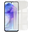 Case for Samsung Galaxy A35 5G, Fusion Hybrid, with camera protection, transparent / black