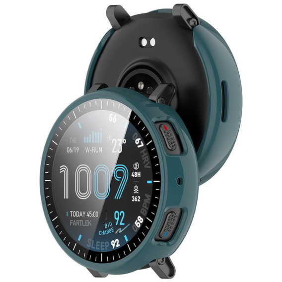 2-in-1 Case + Tempered Glass for Amazfit Active Max, green