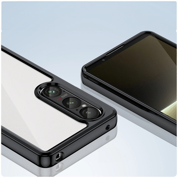 Case for Sony Xperia 1 VI, Fusion Hybrid, transparent / black