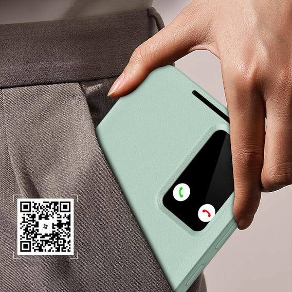 Flip case for Samsung Galaxy A56 5G, Smart View Wallet, green