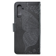 Flip case for Samsung Galaxy M34 5G, Butterfly, black