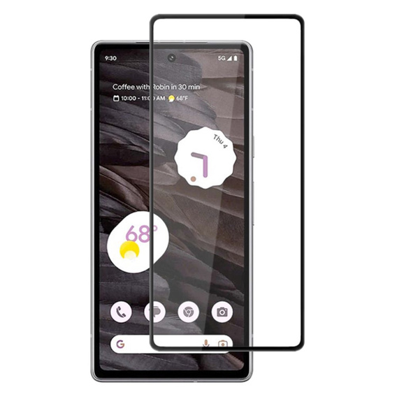 Mocolo Full Glue Tempered Glass for Google Pixel 8A, black frame