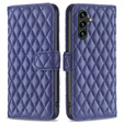 Flip case for Samsung Galaxy A56, Wallet, BINFEN COLOR, blue