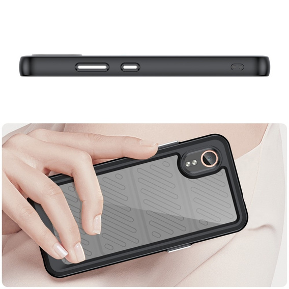 Case for Samsung Galaxy Xcover 7, Fusion Hybrid, transparent / black