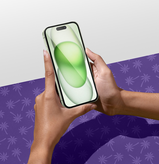 Shy Palm Privacy Tempered Glass for iPhone 15