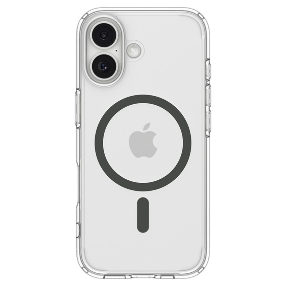 Spigen Ultra Hybrid MagSafe Case for iPhone 17, Clear/Graphite