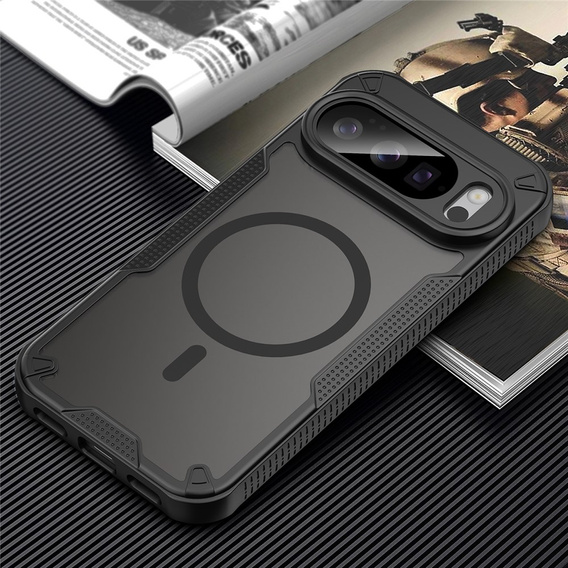 Armoured case for Google Pixel 10 Pro, for MagSafe, matt, black