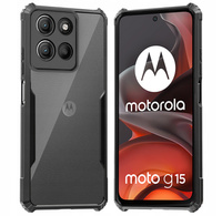 Case for Motorola Moto G15 / Motorola Moto G15 Power, AntiDrop Hybrid, black