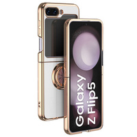 Case for Samsung Galaxy Z Flip 5 5G, Electro Ring, white