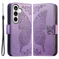 Butterfly flip case for Samsung Galaxy A57 5G, purple