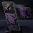Armored Case for Xiaomi Redmi A3, Magnetic Ring, purple