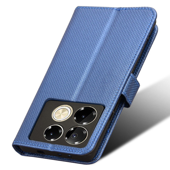 Flip case for Infinix Note 40 Pro, Wallet Smart Magnet, blue