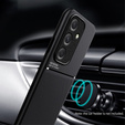 Case for Samsung Galaxy A55 5G, with magnetic grip plate, black