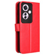 Flip case for Oppo Reno 11F 5G, Crazy Horse Wallet, red
