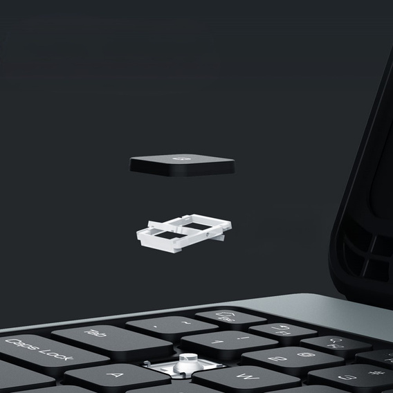 Case + keyboard Galaxy Tab S9, NILLKIN Bumper Pen Slot, black