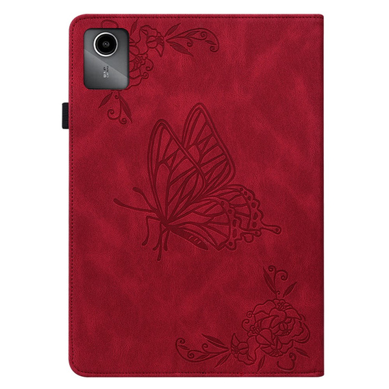 Case for Lenovo Tab M11, Butterfly, red