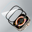 Protective frame with tempered glass for Apple Watch Ultra 1/2/3 49 mm