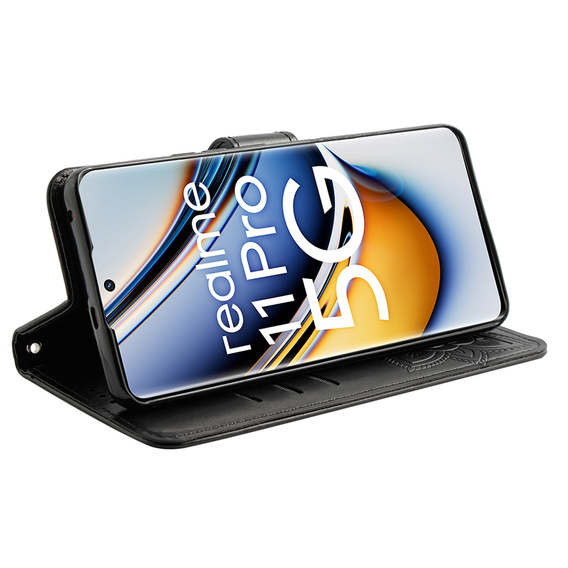 Flip case for Realme 11 Pro / 11 Pro +, Butterfly, black