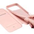 Dux Ducis case for iPhone 17 Pro Max, Skin Pro, with flap, with card slot, pink