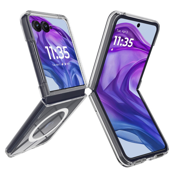 Case for Motorola Razr 60 Ultra, Fusion Hybrid, for MagSafe, transparent