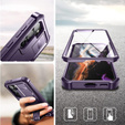 Armored case for Samsung Galaxy S23 Plus, Dexnor Full Body (Two Frames), purple