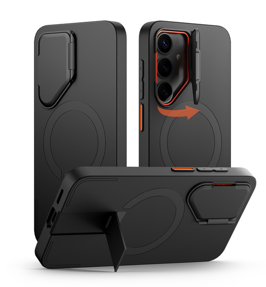 Case for Samsung Galaxy S25+ Plus, Suritch Shockproof, for MagSafe, black