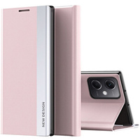 Flip case for Xiaomi Poco X5 Pro 5G / Redmi Note 12 Pro, Side Magnetic, pink