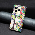 Flip case for Realme C53 4G, Wallet, tree of life, white