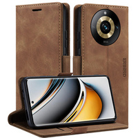 Case for Realme 11 Pro 5G / Pro+ 5G, ERBORD Vintage, wallet with flap, brown