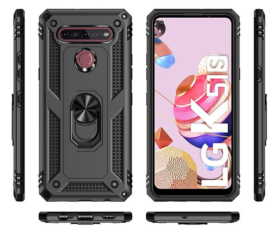 Armor Case for LG K51S, Nox Case Ring, black