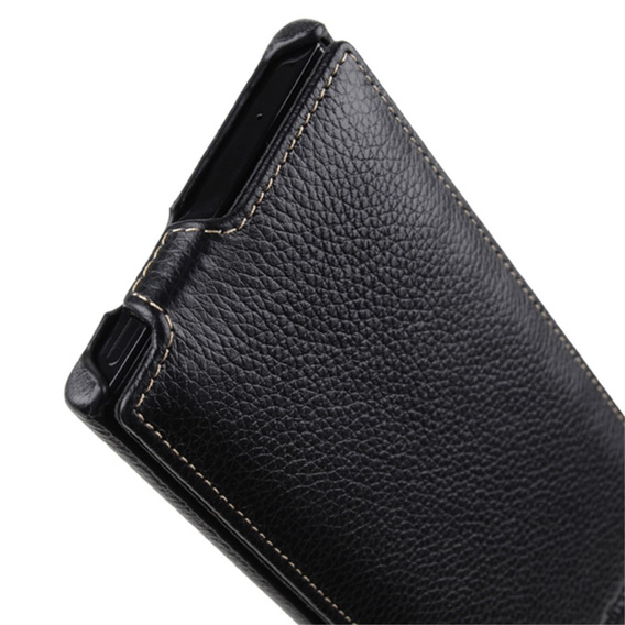 MELKCO flip case for Samsung Galaxy Note 20 Ultra, leather, flip, black