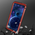Love Mei Case for Samsung Galaxy A52/A52s, armored with glass, red
