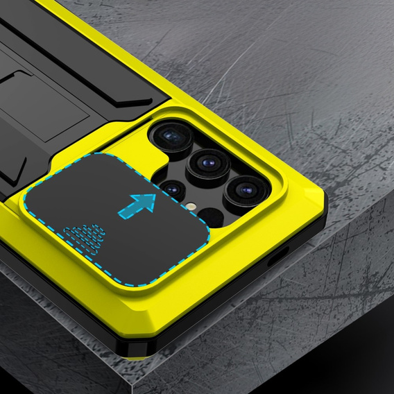Armored case for Samsung Galaxy S24 Ultra, R-JUST, yellow