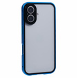 Case for iPhone 16, Magnetic Dual Glass, blue