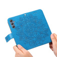 Flip case for Samsung Galaxy M34 5G, Mandala Flower, blue