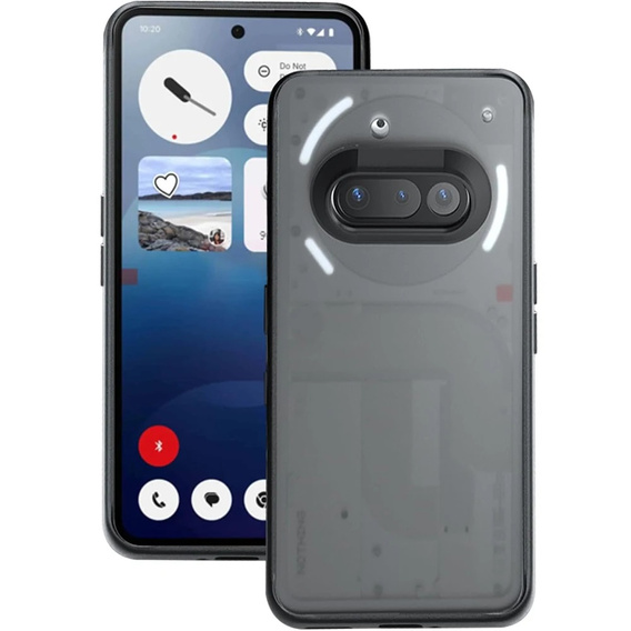 Case for Nothing Phone 3A, Fusion Hybrid, transparent / black