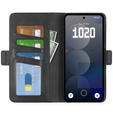 Flip case for Nothing Phone 3a Pro, Leather Wallet, black