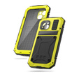 Case for iPhone 15, R-JUST, armoured, yellow / black