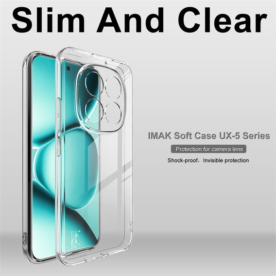 IMAK case for Xiaomi Redmi Note 15 Pro Plus 5G / Poco M8 Pro 5G, UX-5 Series, transparent