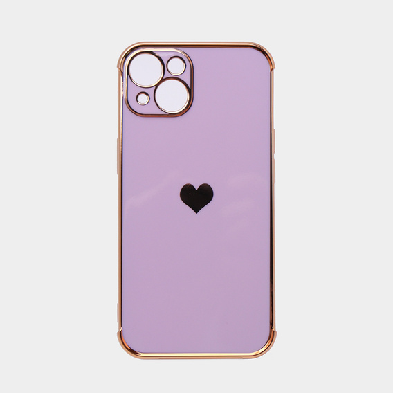 Case for Apple iPhone 13, Electro heart, purple